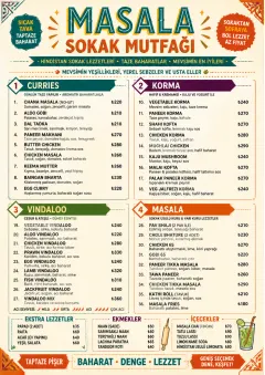 Street Stall Energy menu template preview