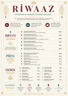 Fine Regional menu template preview