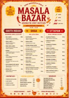 Spice Market Bold menu template preview