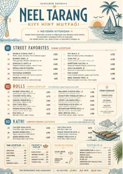 Coastal Regional menu template preview
