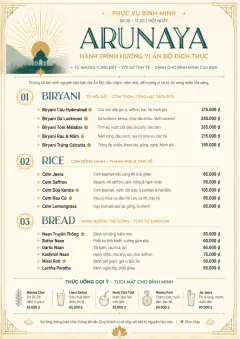 Fine Regional menu template preview