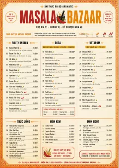 Spice Market Bold menu template preview
