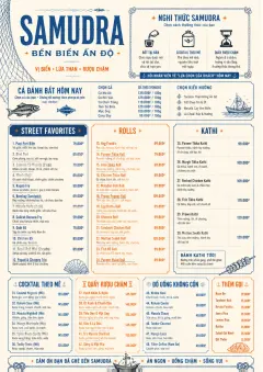 Coastal Regional menu template preview