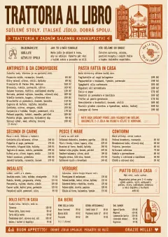 Family Style Feast menu template preview