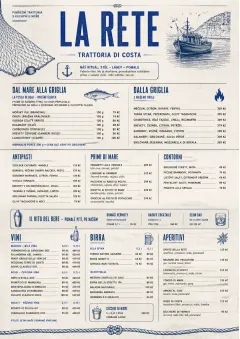 Coastal Regional menu template preview