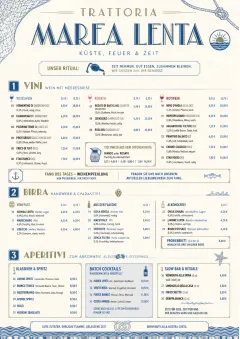 Coastal Regional menu template preview
