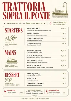 Chef Carte Brève menu template preview