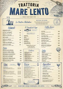 Coastal Regional menu template preview