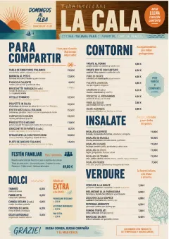 Family Style Feast menu template preview
