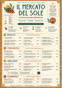 Spice Market Bold menu template preview