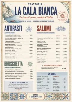 Heritage Tradition menu template preview