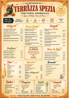 Spice Market Bold menu template preview