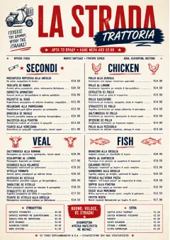 Street Stall Energy menu template preview