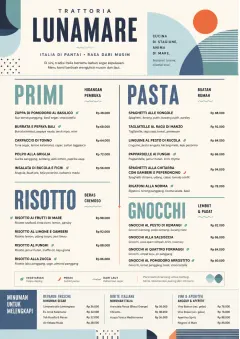 Modern Fusion menu template preview