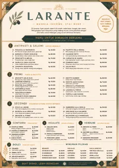 Family Style Feast menu template preview