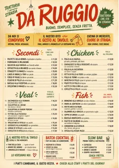 Street Stall Energy menu template preview