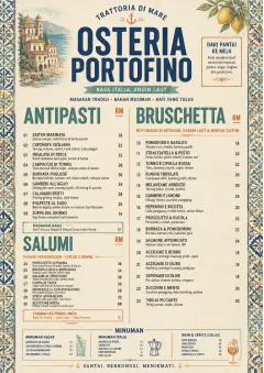 Heritage Tradition menu template preview