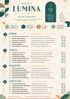 Modern Fusion menu template preview