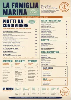 Family Style Feast menu template preview