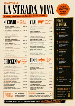 Street Stall Energy menu template preview