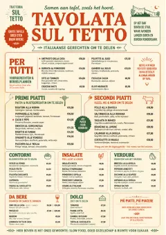 Family Style Feast menu template preview
