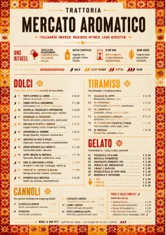 Spice Market Bold menu template preview