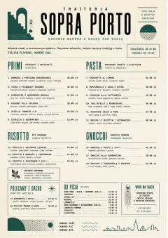 Modern Fusion menu template preview