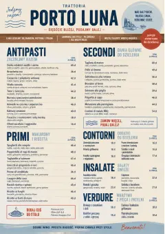 Family Style Feast menu template preview