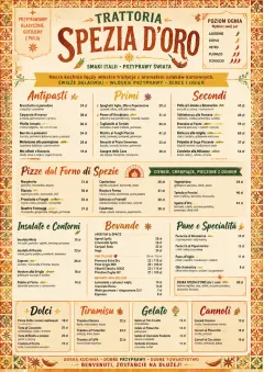 Spice Market Bold menu template preview