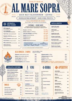 Coastal Regional menu template preview