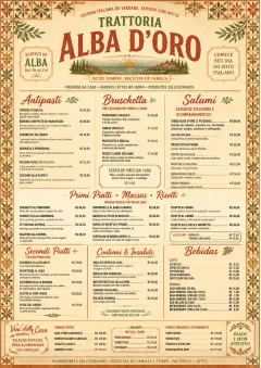 Heritage Tradition menu template preview