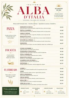 Fine Regional menu template preview