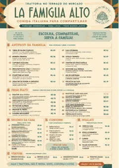 Family Style Feast menu template preview