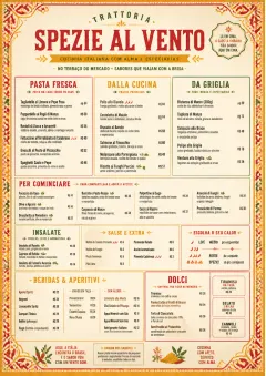 Spice Market Bold menu template preview