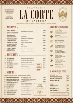 Heritage Tradition menu template preview