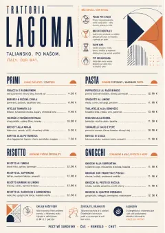 Modern Fusion menu template preview