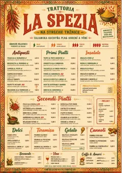 Spice Market Bold menu template preview