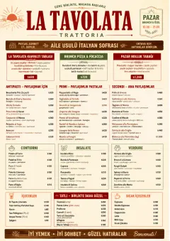 Family Style Feast menu template preview