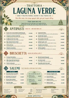 Heritage Tradition menu template preview