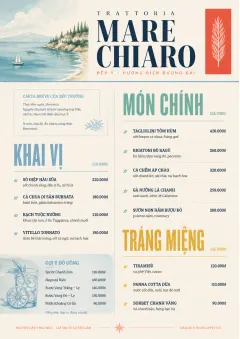 Chef Carte Brève menu template preview