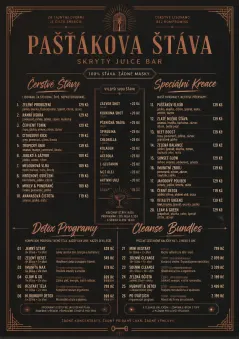 Speakeasy Spirits menu template preview