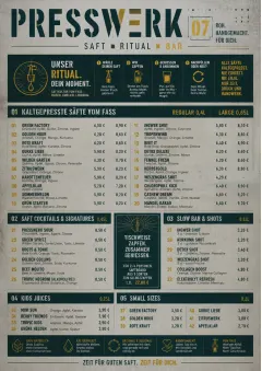 Industrial Craft menu template preview