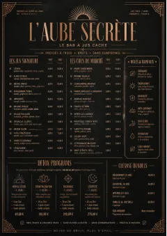 Speakeasy Spirits menu template preview