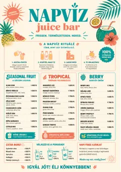 Tropical Refresh menu template preview