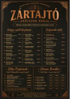 Speakeasy Spirits menu template preview