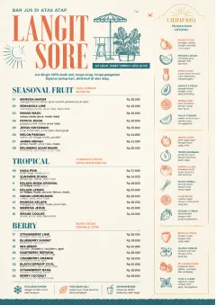 Tropical Refresh menu template preview