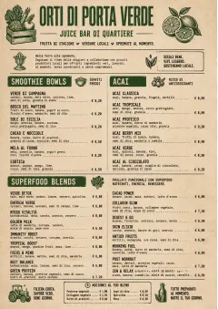 Heritage Taproom menu template preview