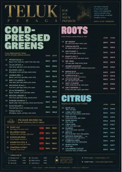Editorial Cellar menu template preview