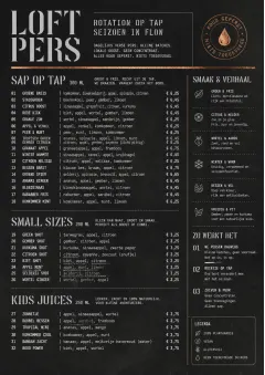Industrial Craft menu template preview