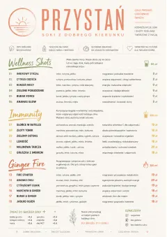Modern Minimal Pour menu template preview